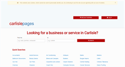 Desktop Screenshot of carlislepages.co.uk